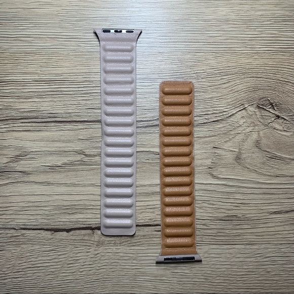 NEW[BAND] Nude Leather Magnetic For Apple Watch - Picture 2 of 6